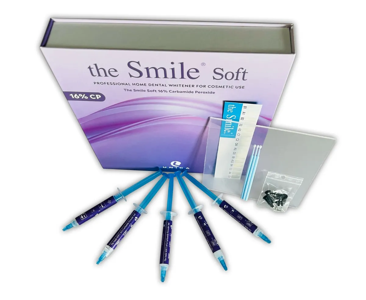 Kit The Smile Soft 16% con 5 jeringas de gel y guía de color