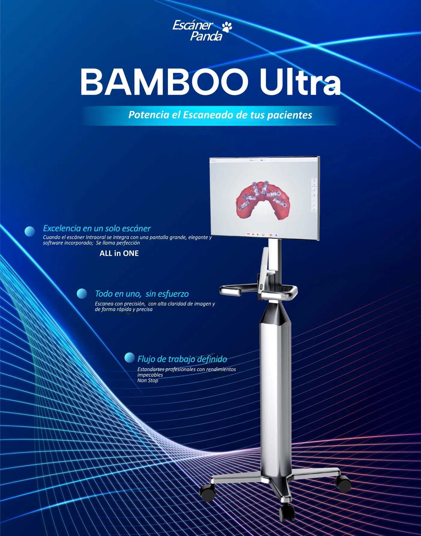 Bamboo Ultra: escáner all-in-one con carro y pantalla 4K